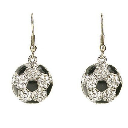 Wholesale Ball Sports Competition Fashion Trendy People Diamond Set Baseball Earrings